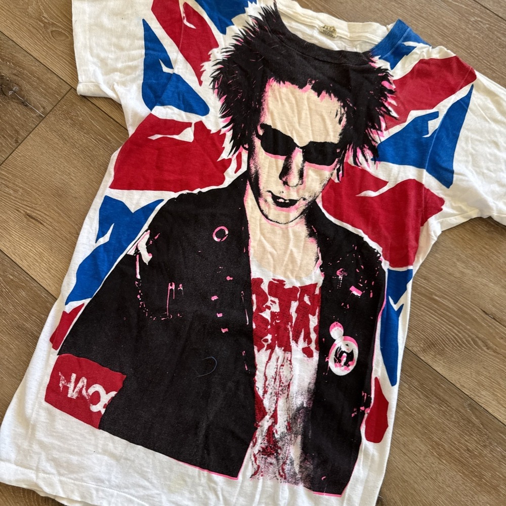 Vintage Sex Pistols Shirt Mens M Johnny Rotten Acme Punk Rock 80s European Son - Picture 5 of 7